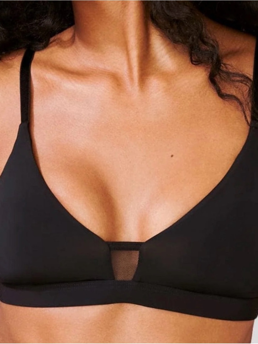 NWT Pepper Limitless Wirefree Scoop Bra in Black Size S